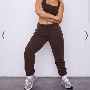 Set Active Sweatpants espresso brown Size S